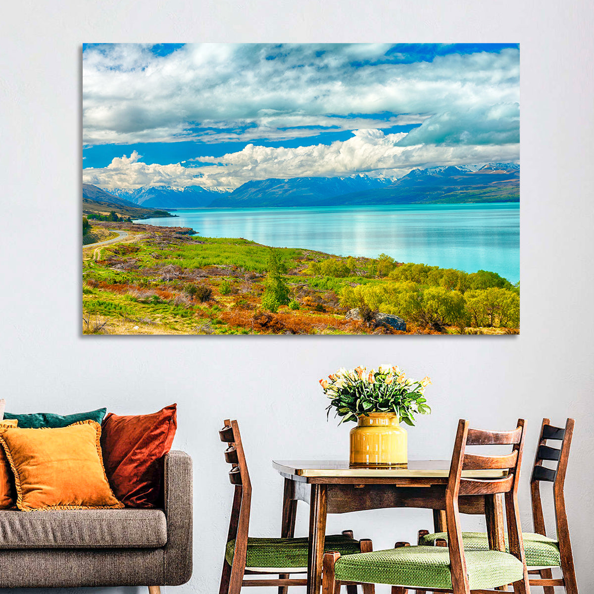 Mount Cook from Lake Pukaki Wall Art