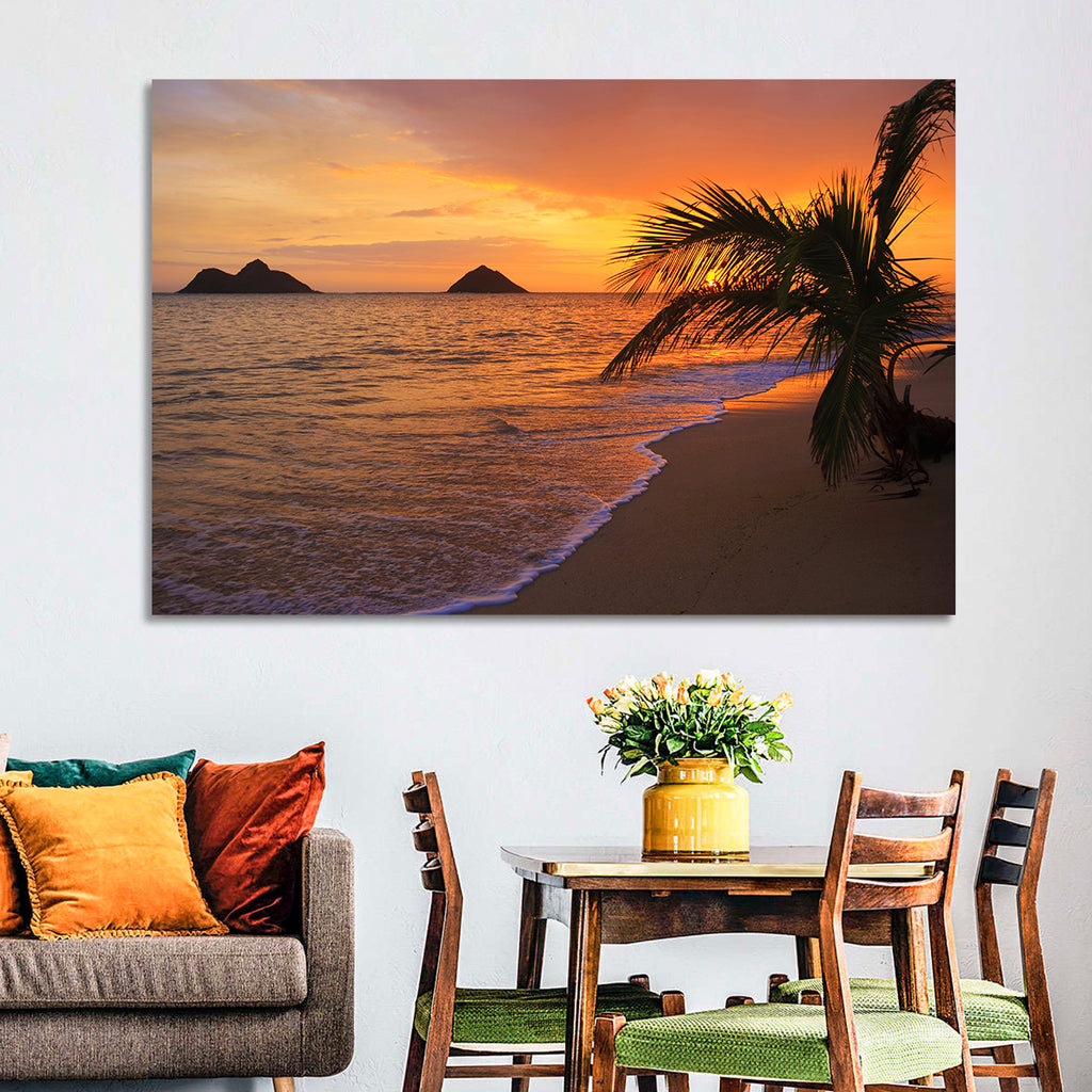 Lanikai Sunrise Over Na Mokulua Wall Art