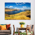 Golden Grass at Kamloops Lake Wall Art