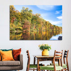 Lake Surprise Autumn Reflection Wall Art