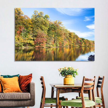 Lake Surprise Autumn Reflection Wall Art