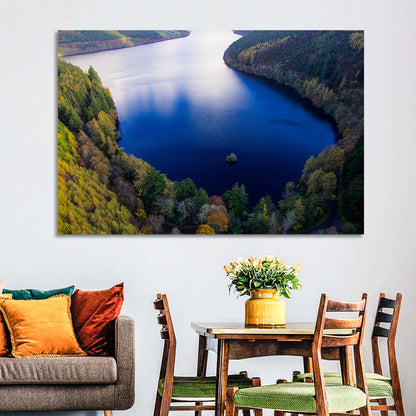 Lake Vyrnwy Aerial View Wall Art