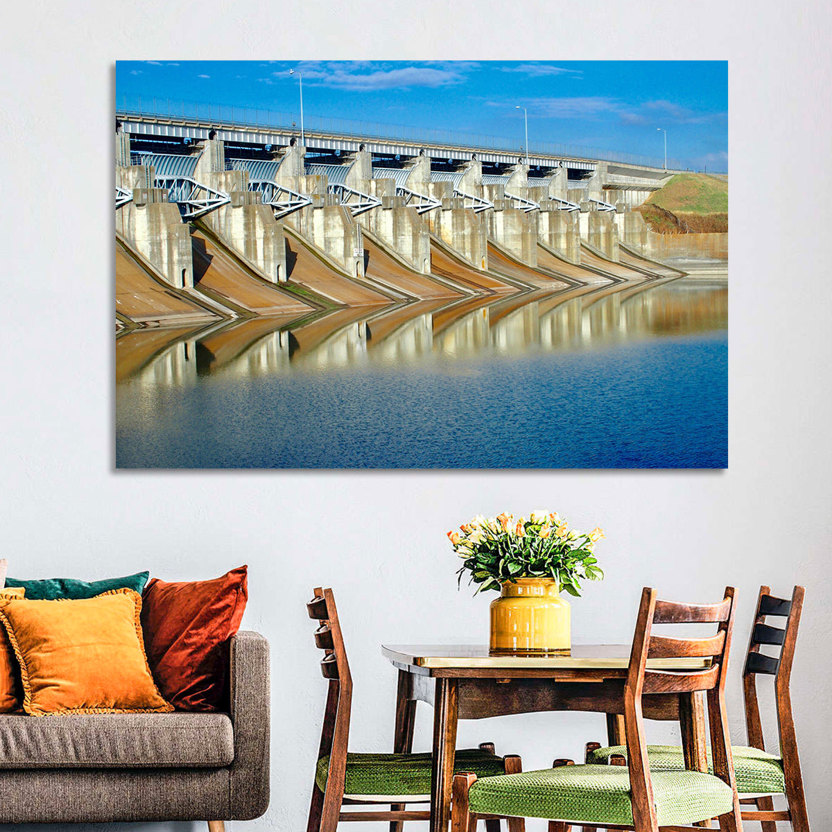 Lavon Dam Spillways Wall Art