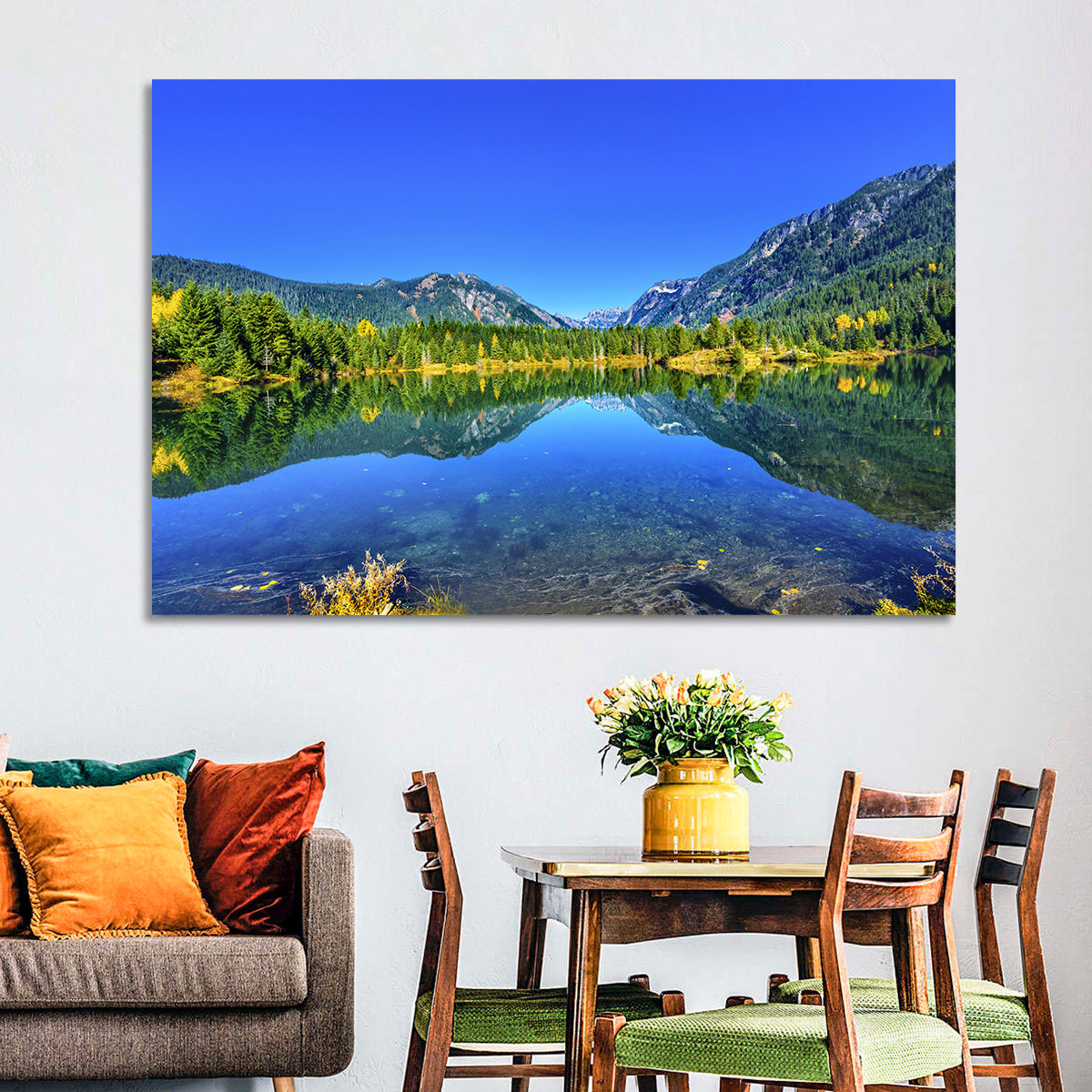 Mt Chikamin Reflection at Gold Lake Wall Art