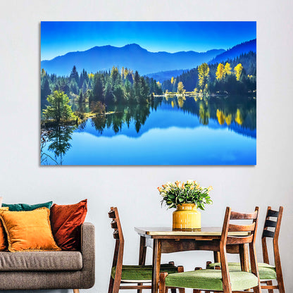 Gold Lake Reflection Wall Art