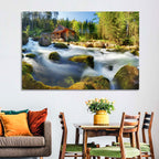 Salzburg Stream with Watermill Wall Art