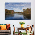 Seneca Lake Autumn Reflection Wall Art