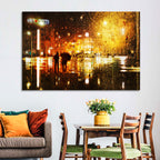 Rainy Night in Kharkiv Wall Art
