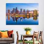 Tampa Twilight Skyline Wall Art