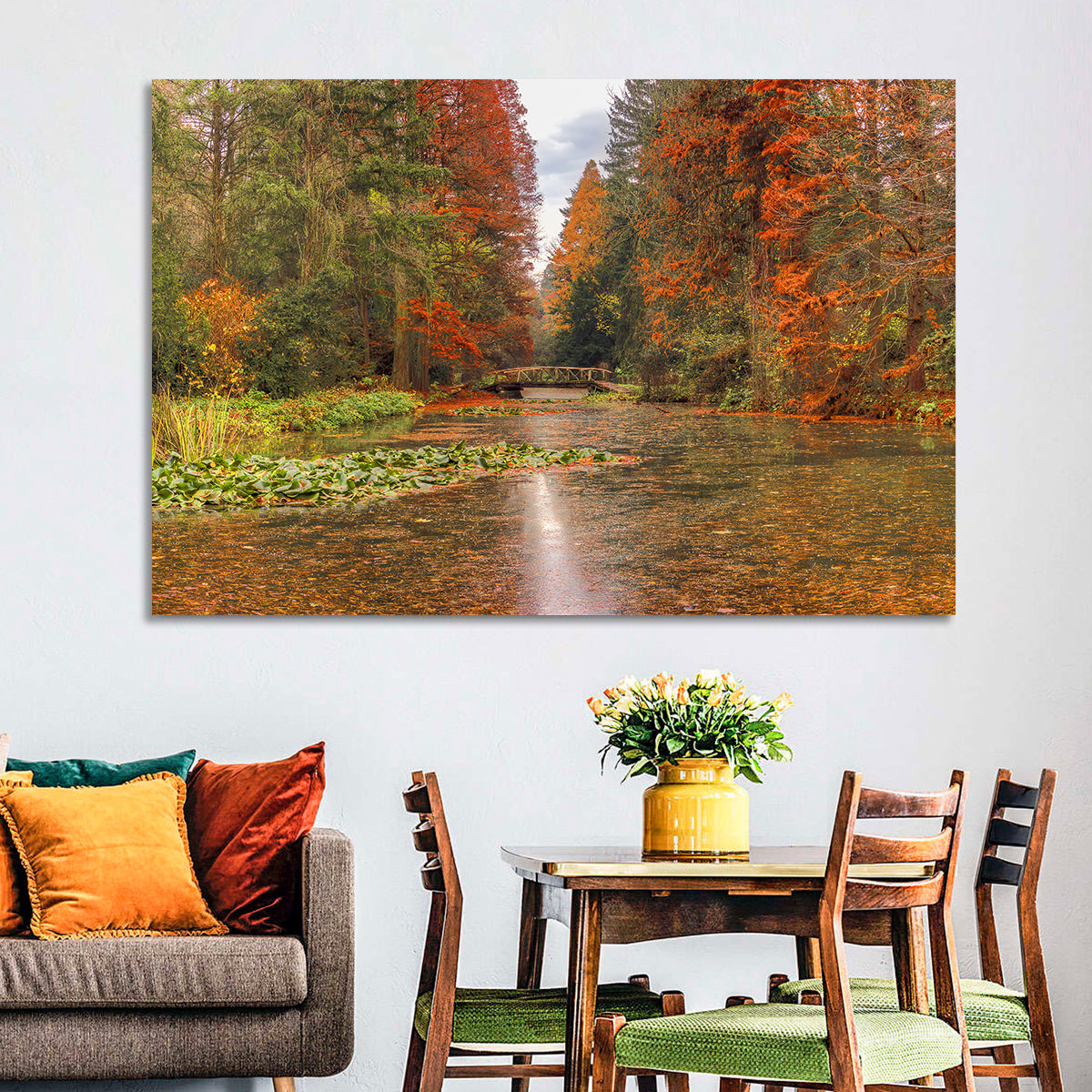 Simeria Arboretum Autumn Lake Wall Art