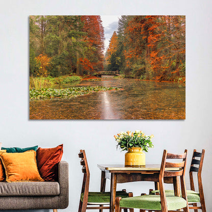 Simeria Arboretum Autumn Lake Wall Art