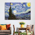 Starry Night Over Saint-rémy Wall Art