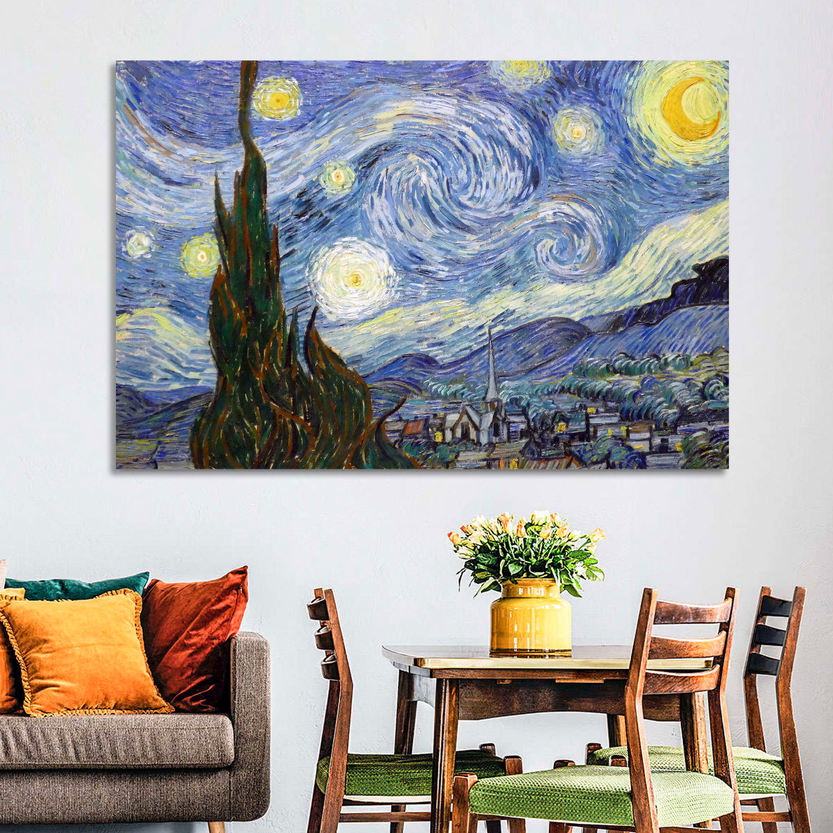 Starry Night Over Saint-rémy Wall Art