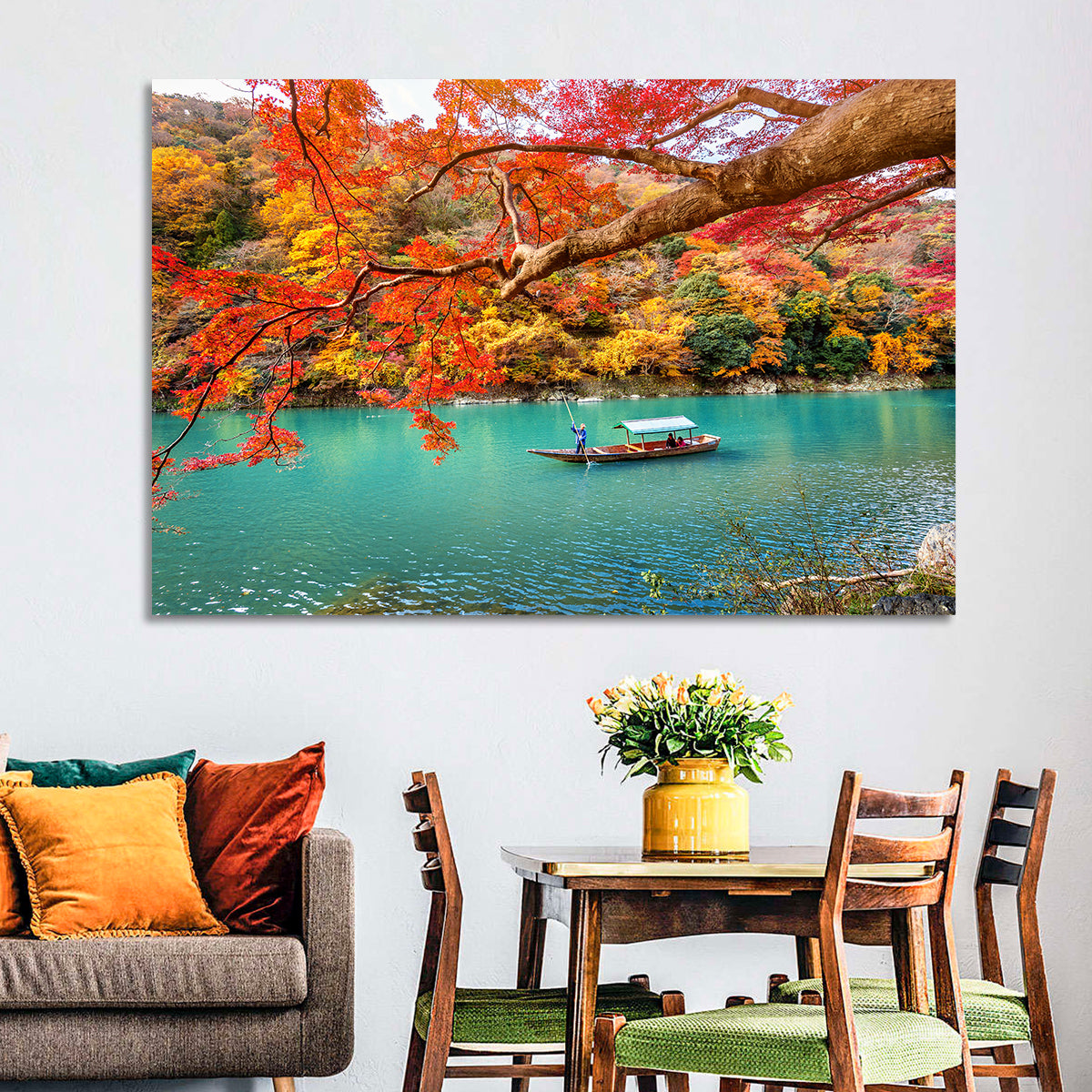 Hozugawa River, Kyoto Wall Art in a room, landscape