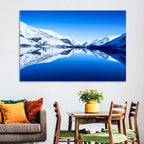 Tal Y Llyn Winter Reflection Wall Art
