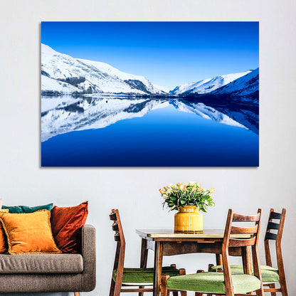 Tal Y Llyn Winter Reflection Wall Art
