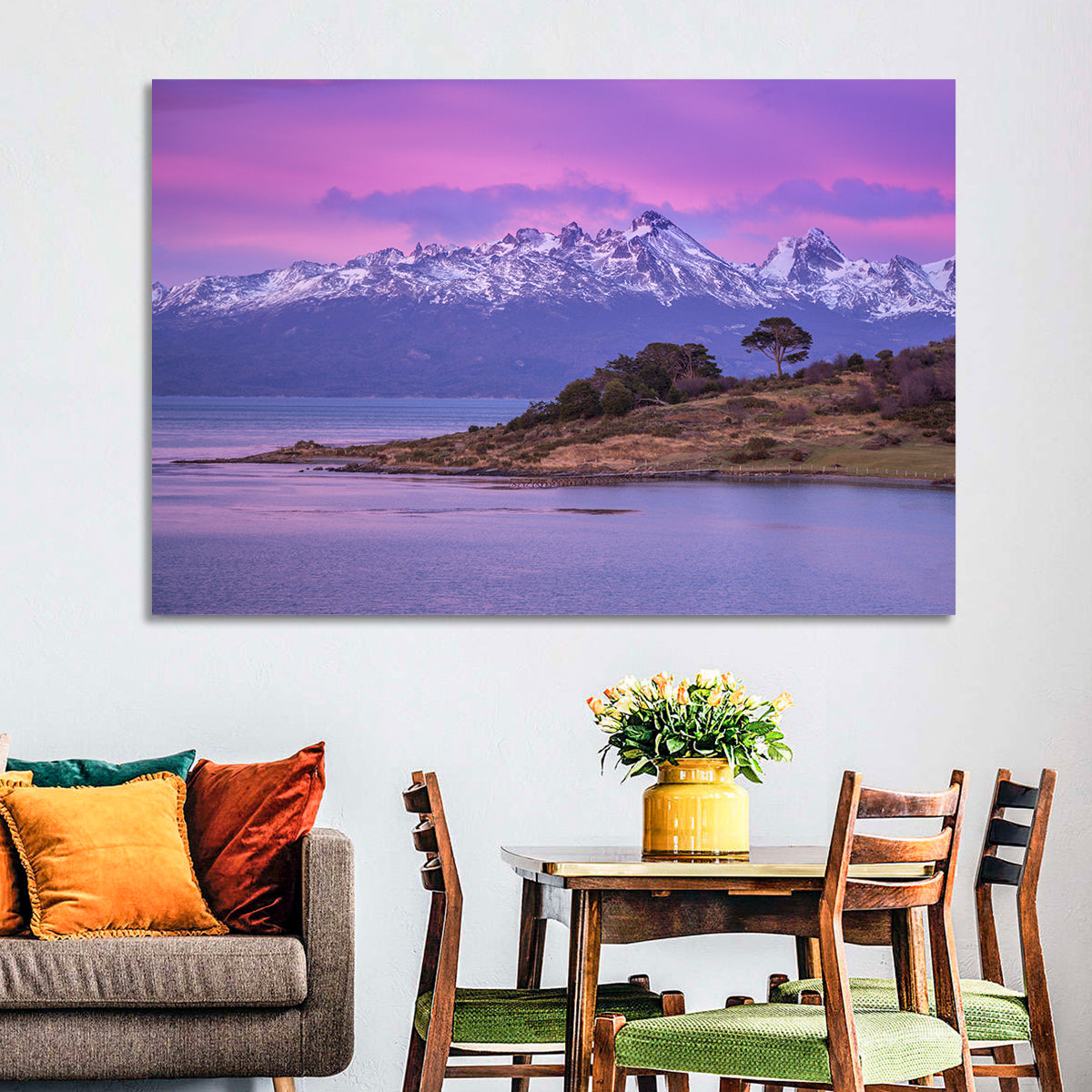 Beagle Channel Purple Dawn Wall Art