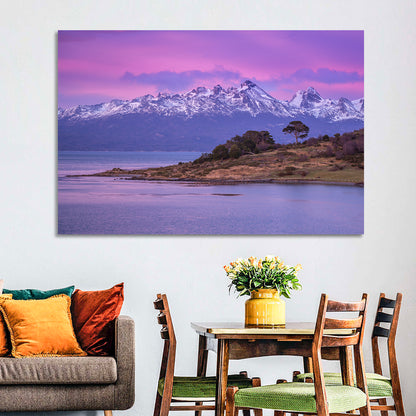 Beagle Channel Purple Dawn Wall Art