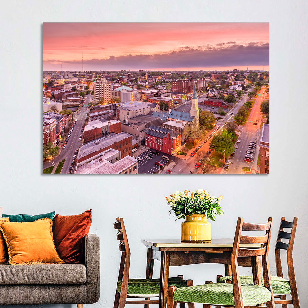 Church Spire at Dusk Wall Art