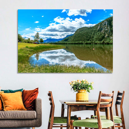 Lake Mjosa Reflection Wall Art