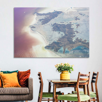 Urmia Lake Aerial View Wall Art