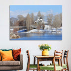 St Naum Ohridski Church by Lake Wall Art