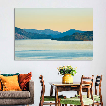 Lake Pend Oreille at Golden Hour Wall Art