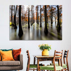Autumn Flooded Cypress Forest Wall Art