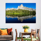 Sawtooth Peaks at Alice Lake Wall Art