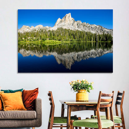Sawtooth Peaks at Alice Lake Wall Art