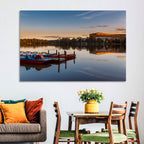 Dutzendteich Lake at Golden Hour Wall Art
