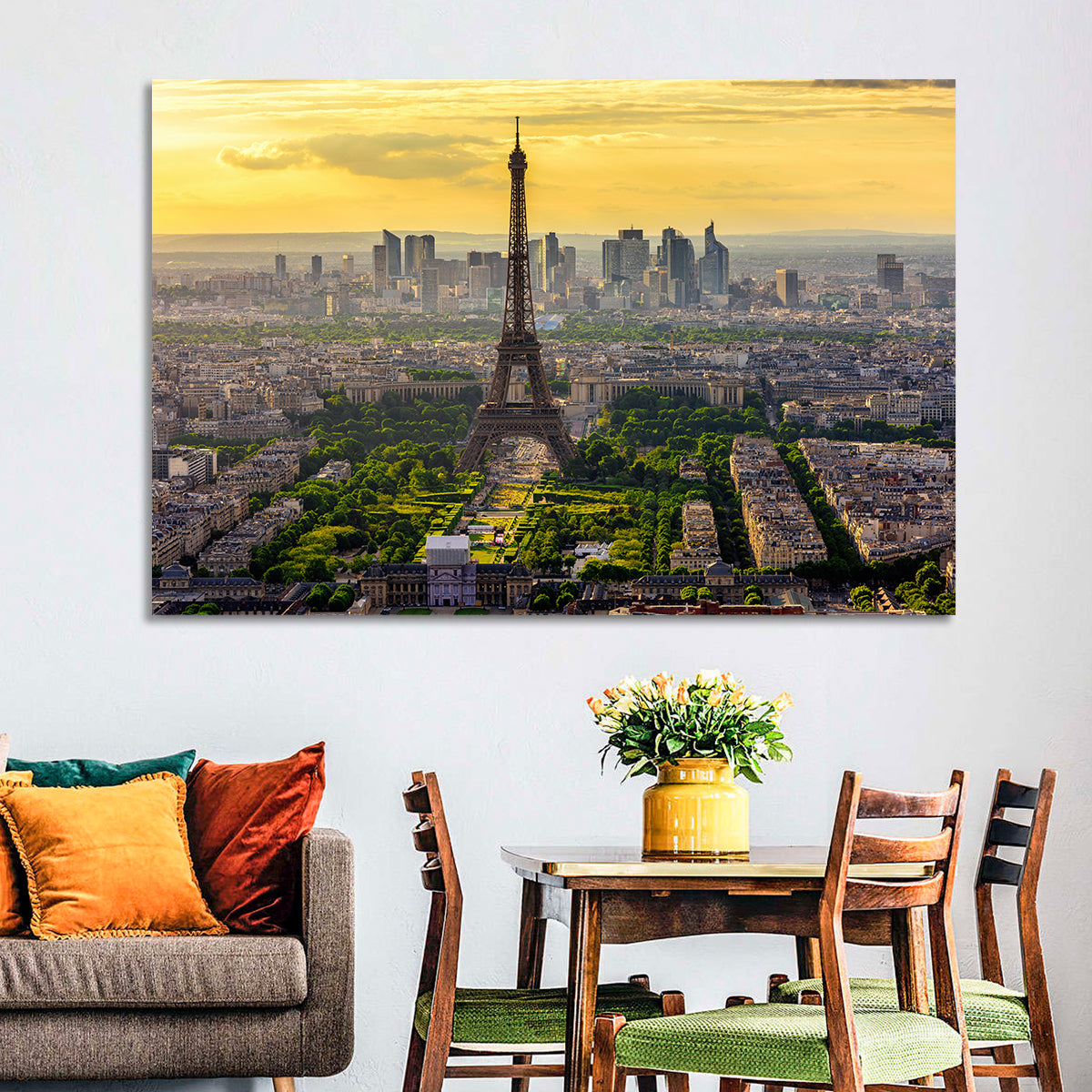 Eiffel Tower at Golden Hour Wall Art