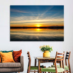 Oklahoma Lake Sunset Reflection Wall Art