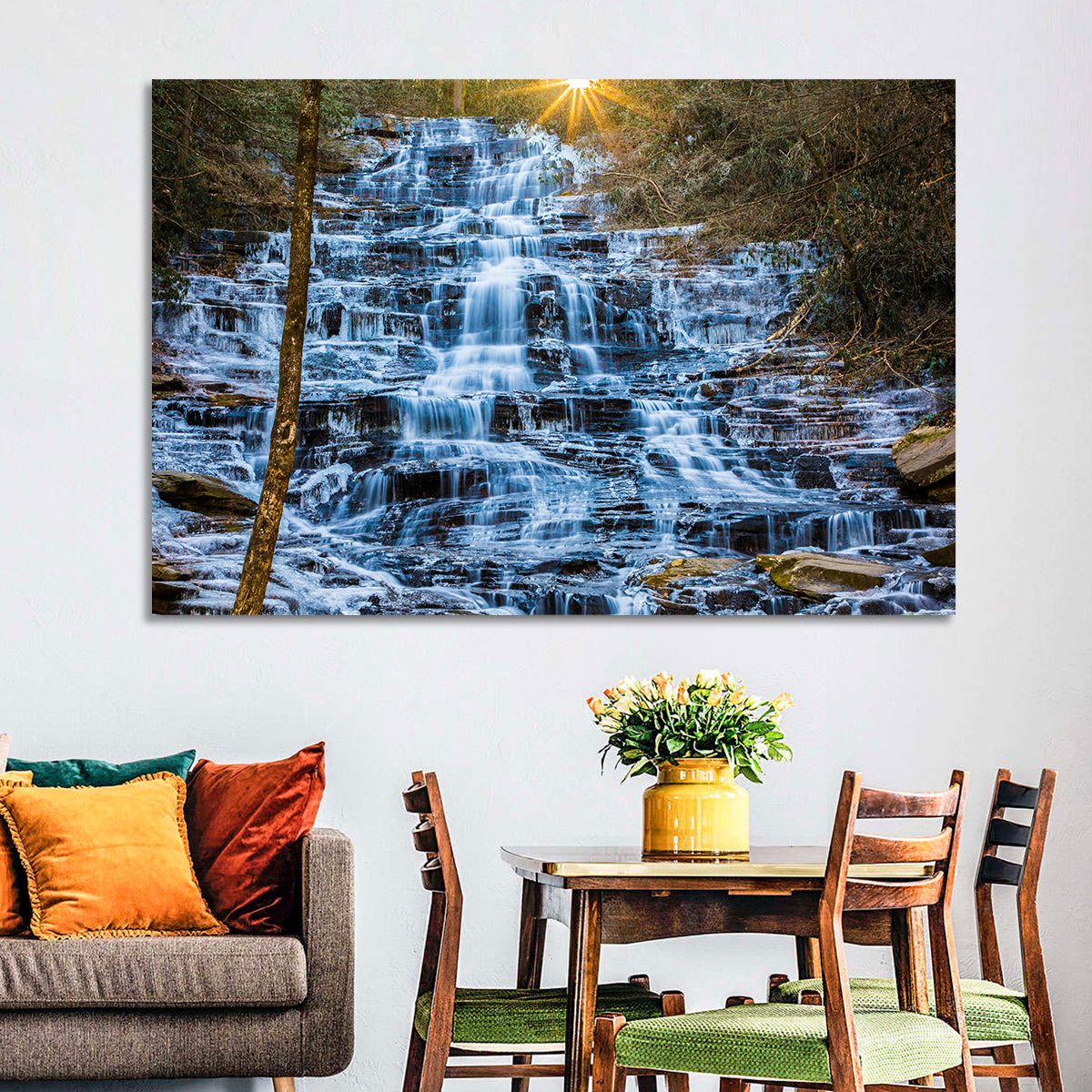 Minnehaha Falls Winter Cascade Wall Art