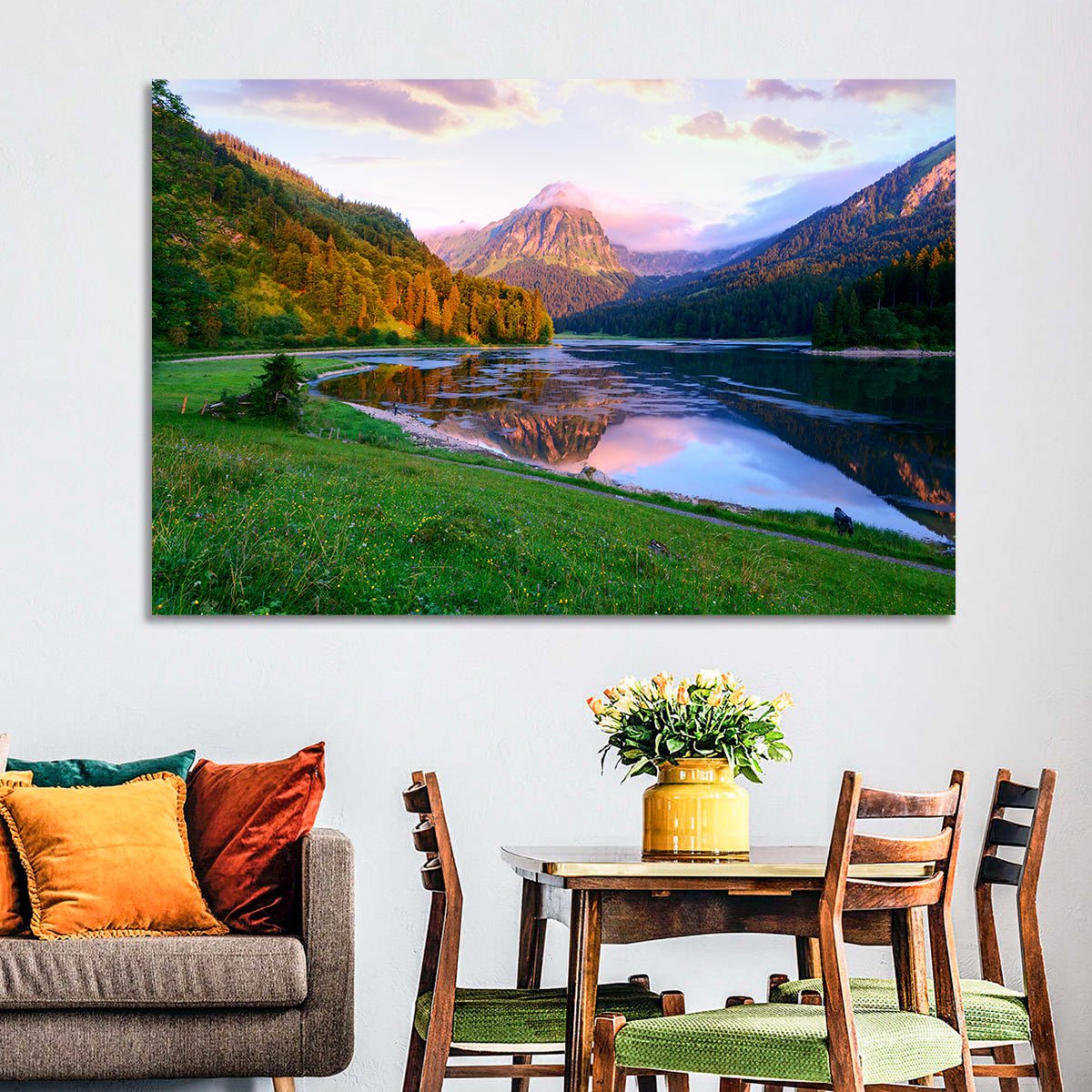 Obersee Reflection, Switzerland Wall Art