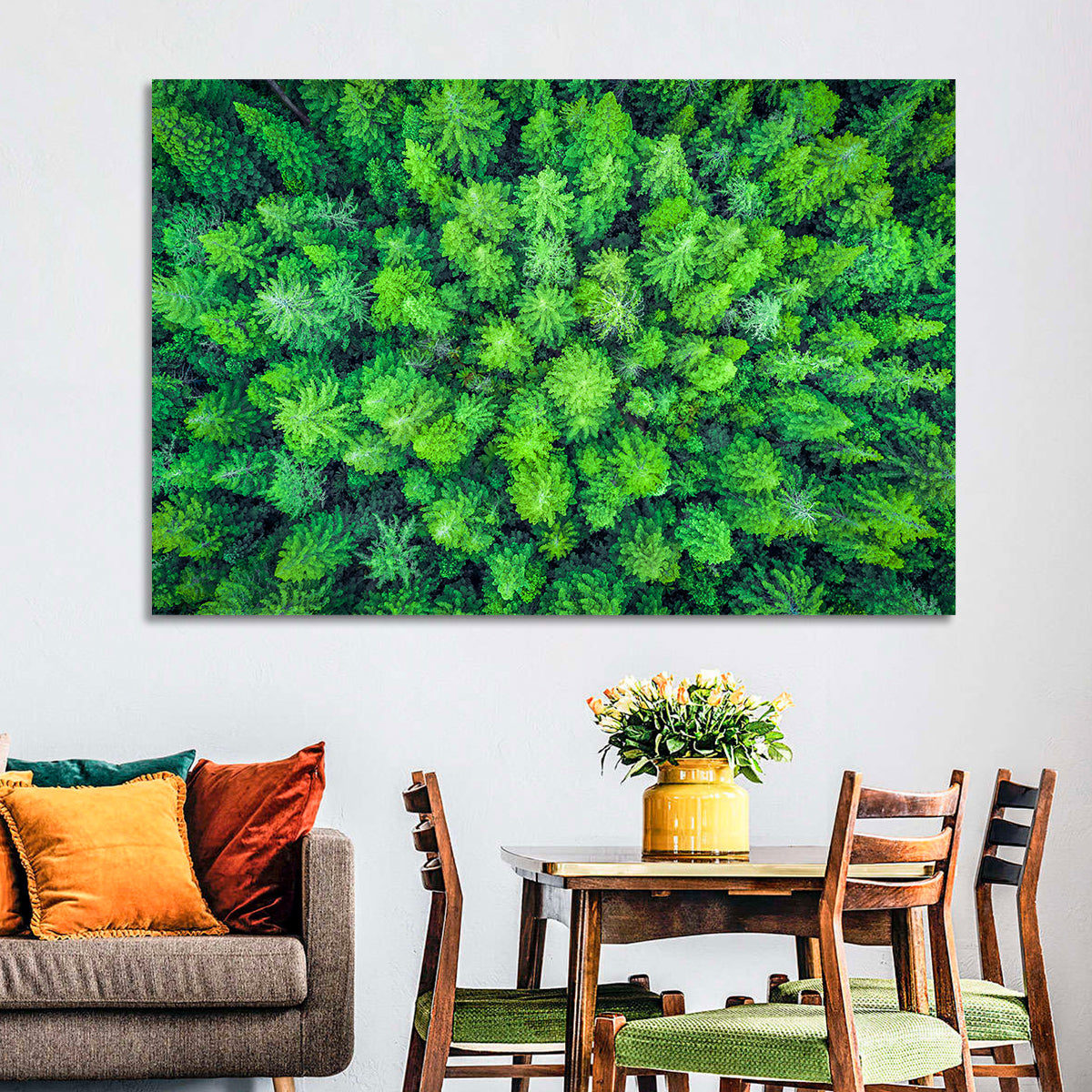 Whakarewarewa Forest Canopy Wall Art in a room, landscape