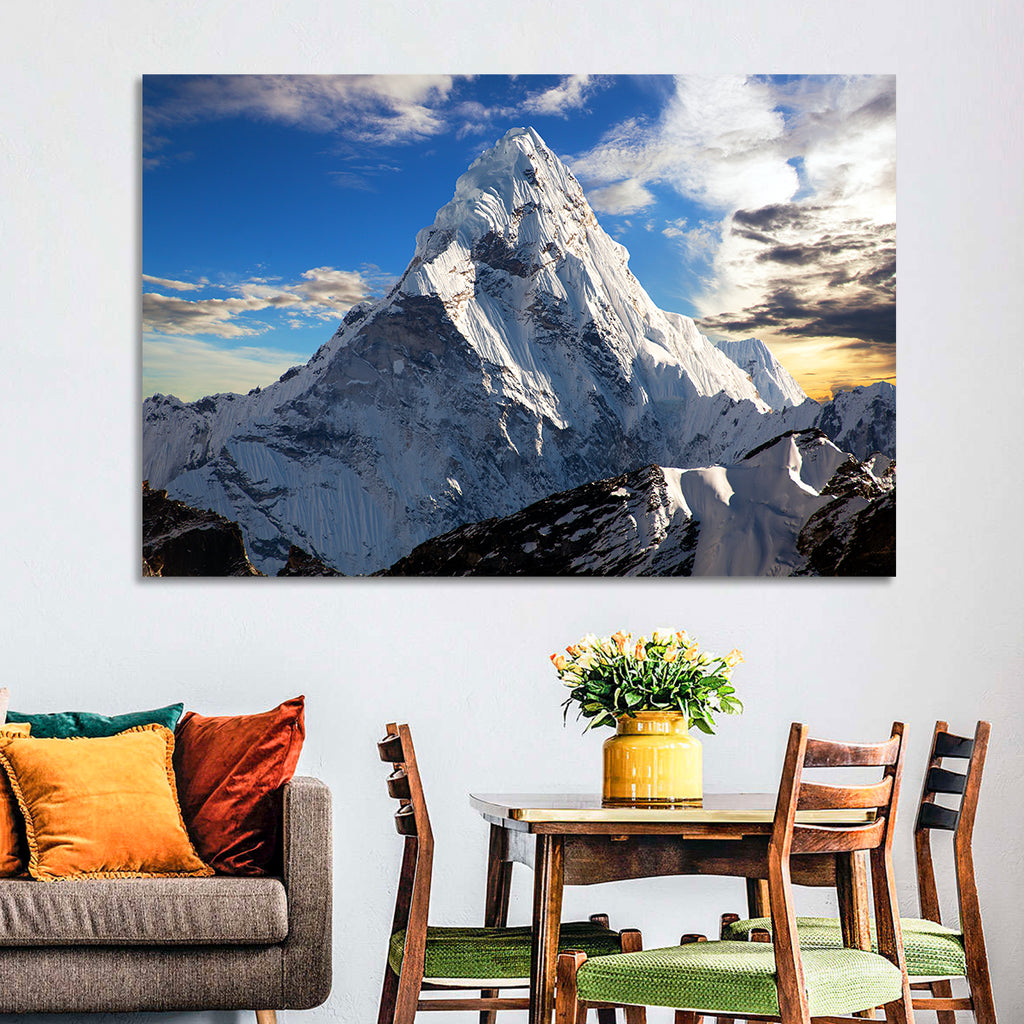 Ama Dablam at Golden Dusk Wall Art