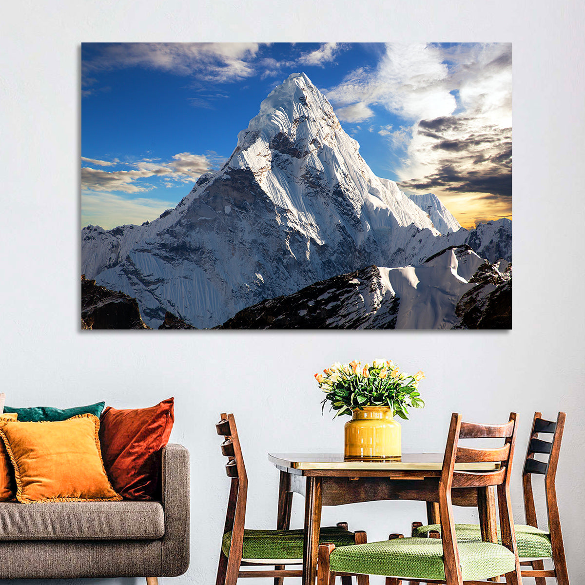 Ama Dablam at Golden Dusk Wall Art