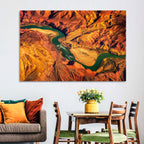 Aerial Colorado River Canyon Wall Art