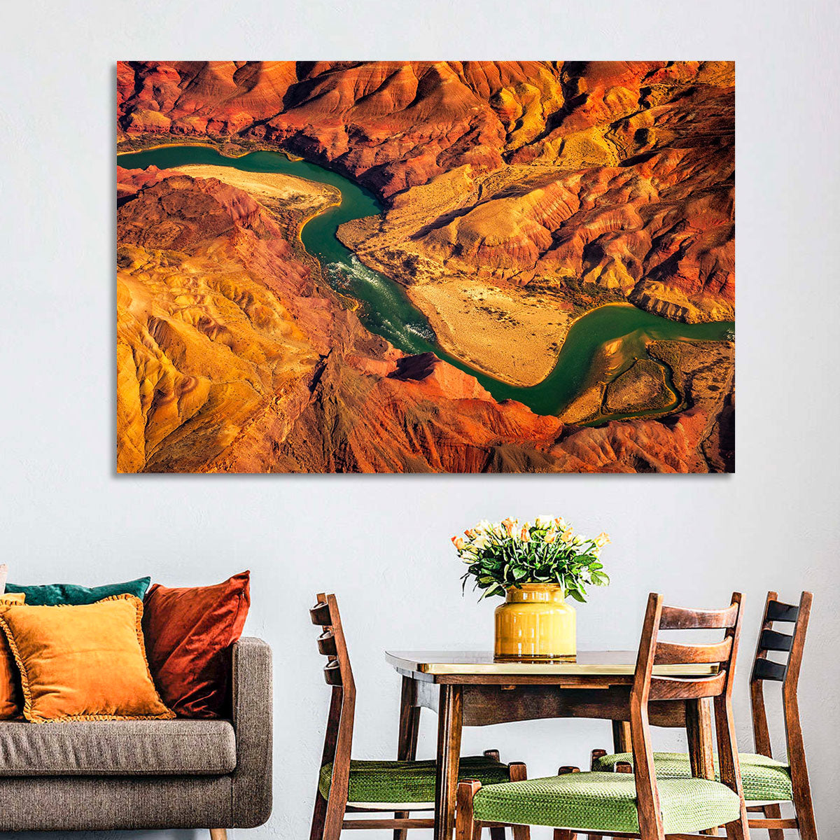 Aerial Colorado River Canyon Wall Art