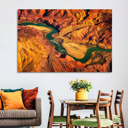 Aerial Colorado River Canyon Wall Art