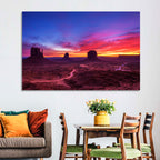 Monument Valley Arizona Sunset Wall Art