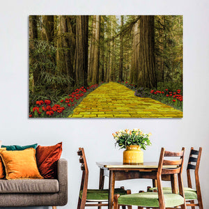 Forest Bricks Pathway Wall Art