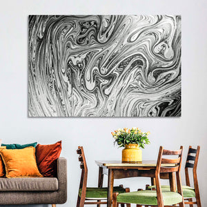 Sticky Liquid Abstract Pattern Wall Art