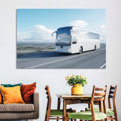 Desert Highway Tour Bus Wall Art