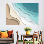 Aerial Beach Layers Wall Art