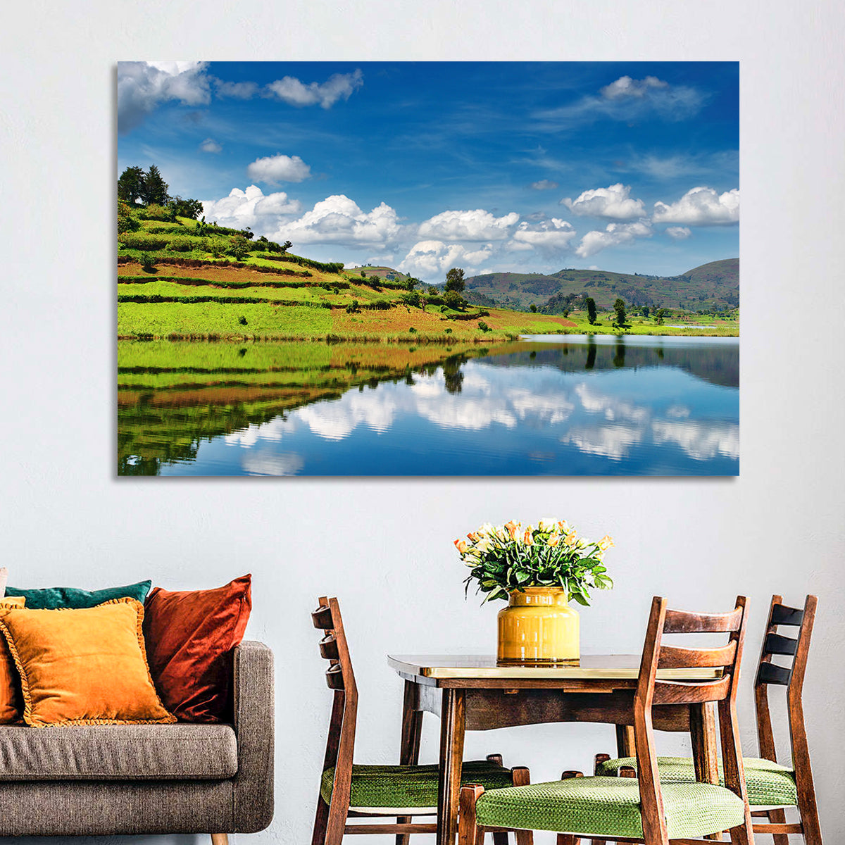 Bunyonyi Lake Reflection Wall Art