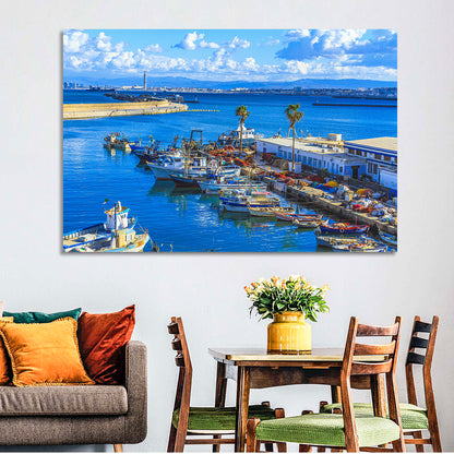 Sfax Fishing Harbor Wall Art