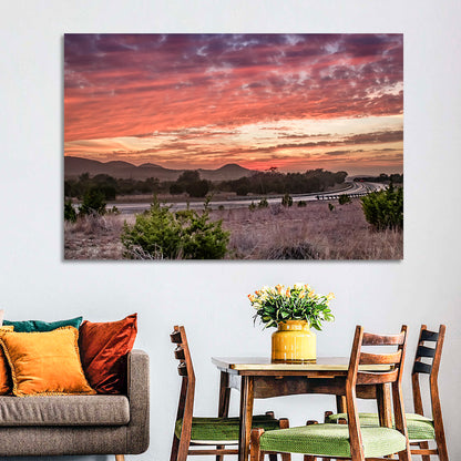 Texas State Highway 16 Sunset Wall Art