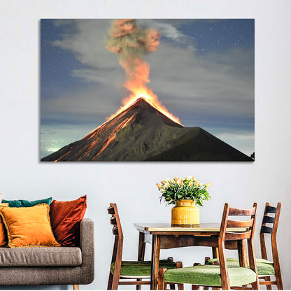 Fuego Night Eruption Wall Art